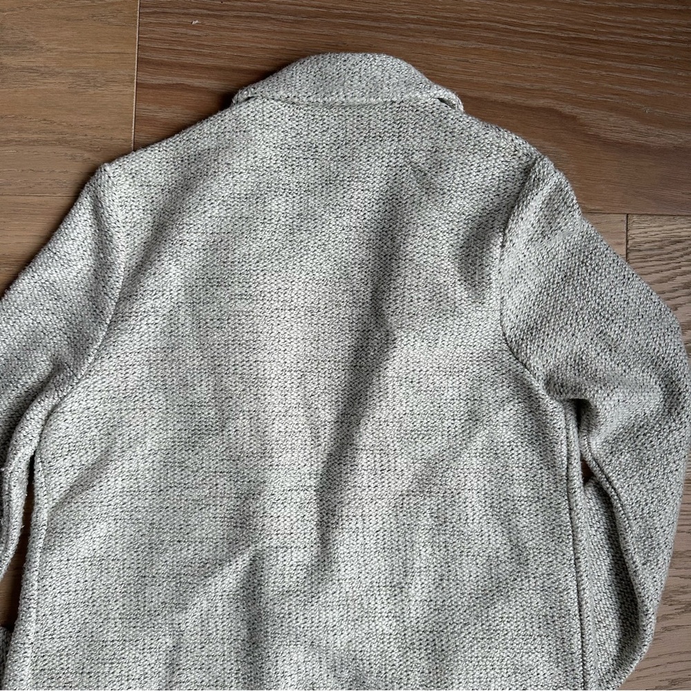 TopShop Sweater Blazer Cardigan White with Black 2 - Picture 7 of 8